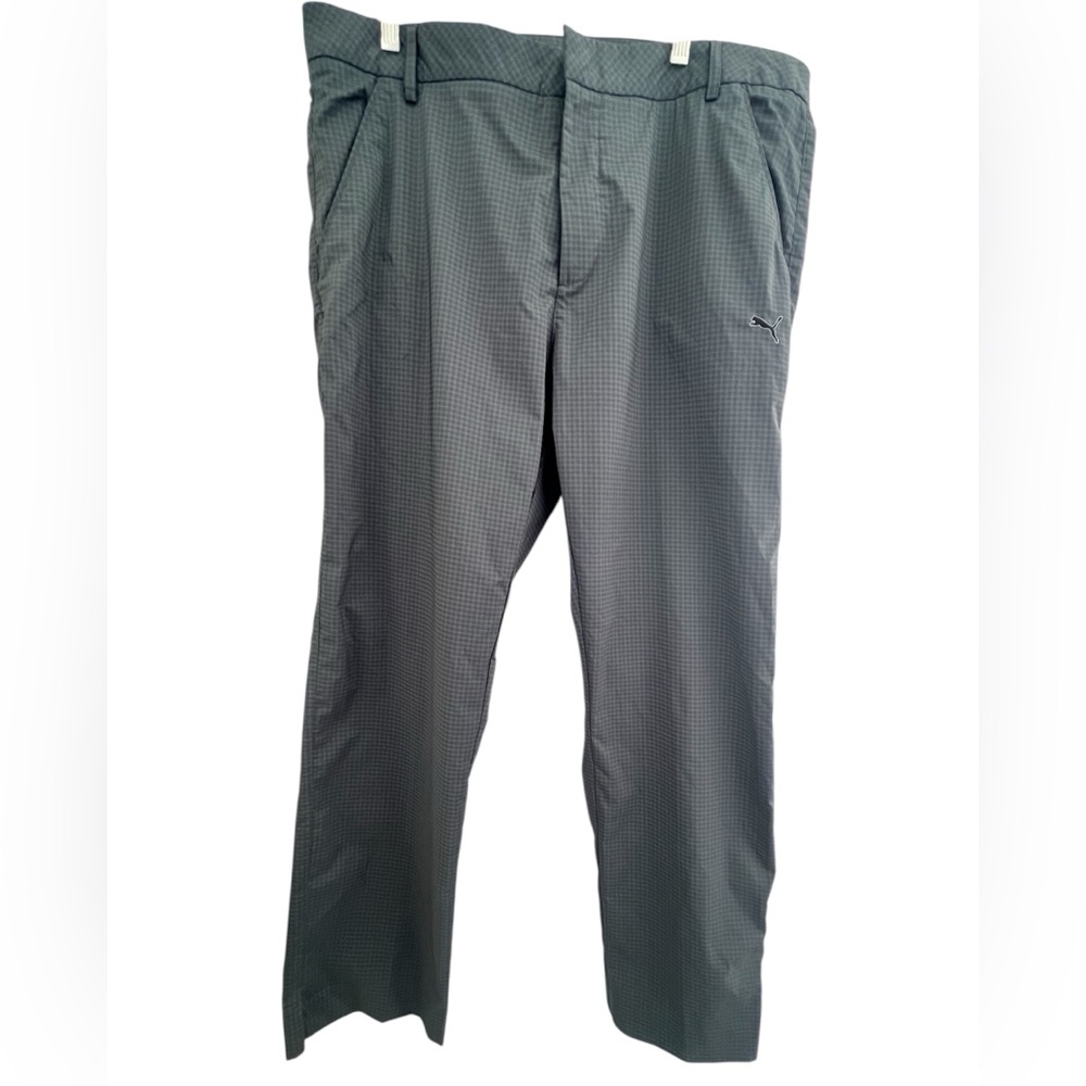 Puma Men's Gray Pants Plaid Patten W38